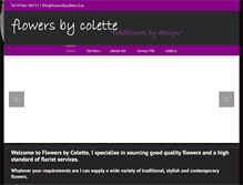 Tablet Screenshot of flowersbycolette.co.uk